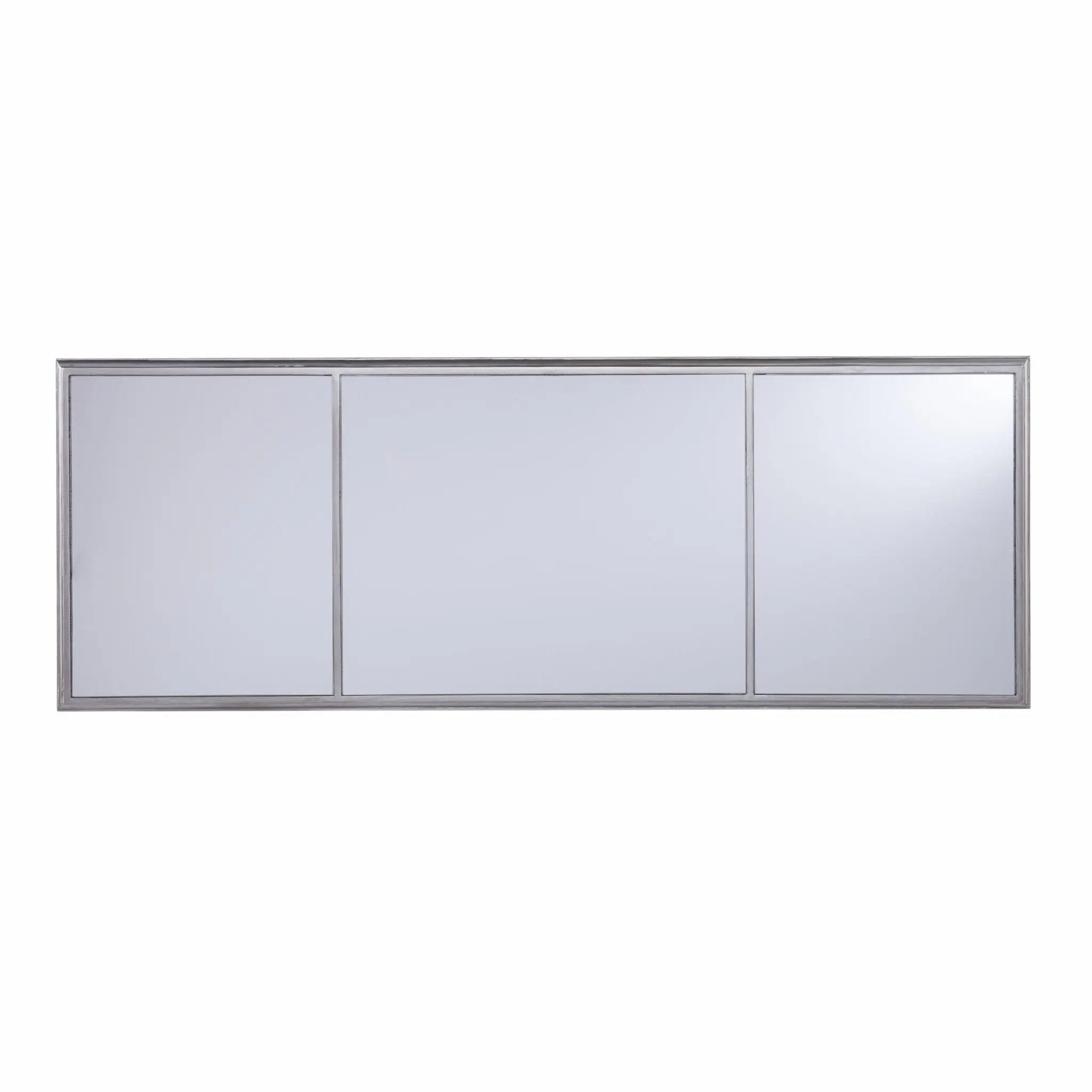 50" Silver Wood Mirrored Homeroots Office
