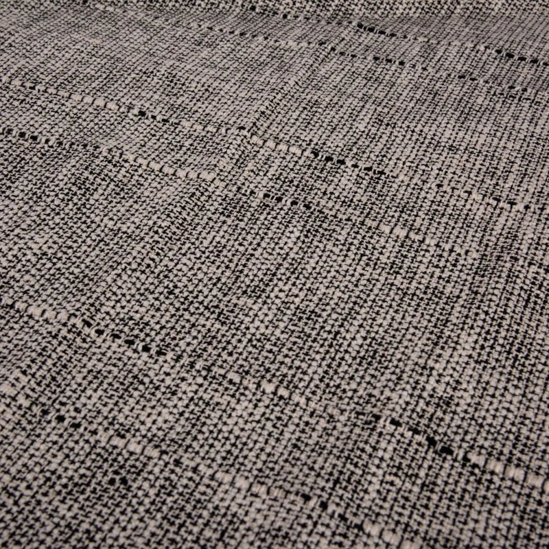 50" X 60" Black And Natural Cotton Throw Blanket with Fringe Homeroots Home Decor