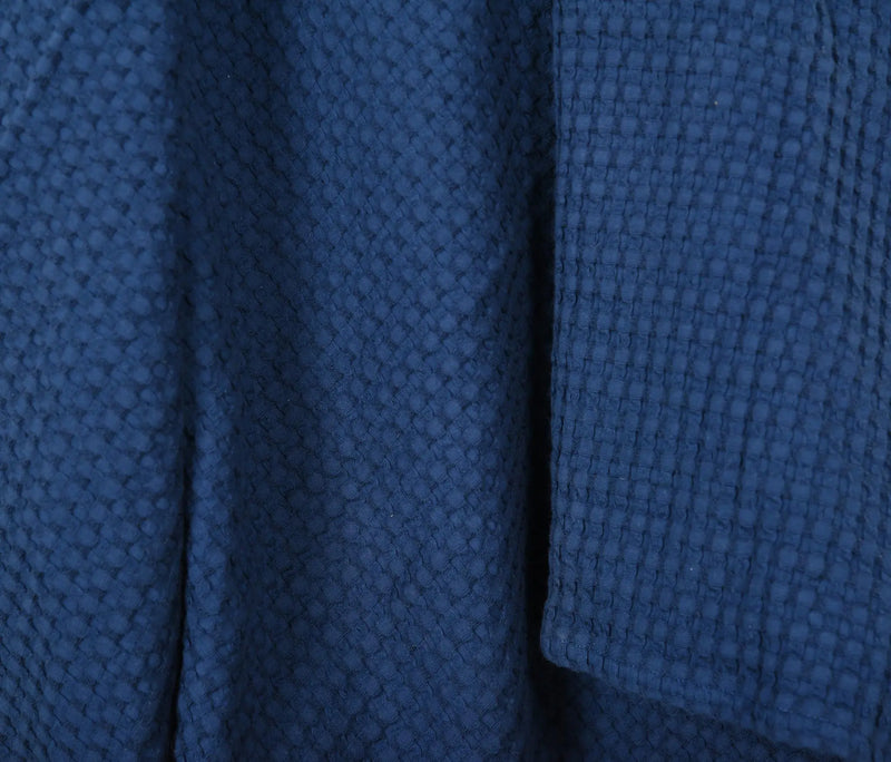 50" X 60" Blue Cotton Waffle Weave Throw Blanket Homeroots Home Decor