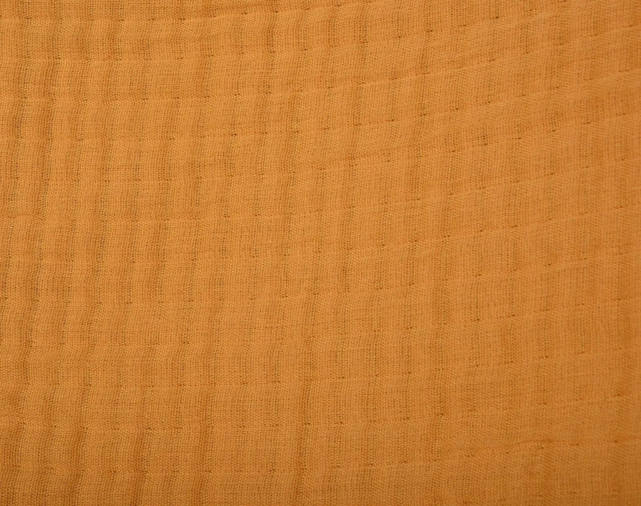 50" X 60" Mustard Cotton Throw Blanket with Tassels Homeroots Home Decor