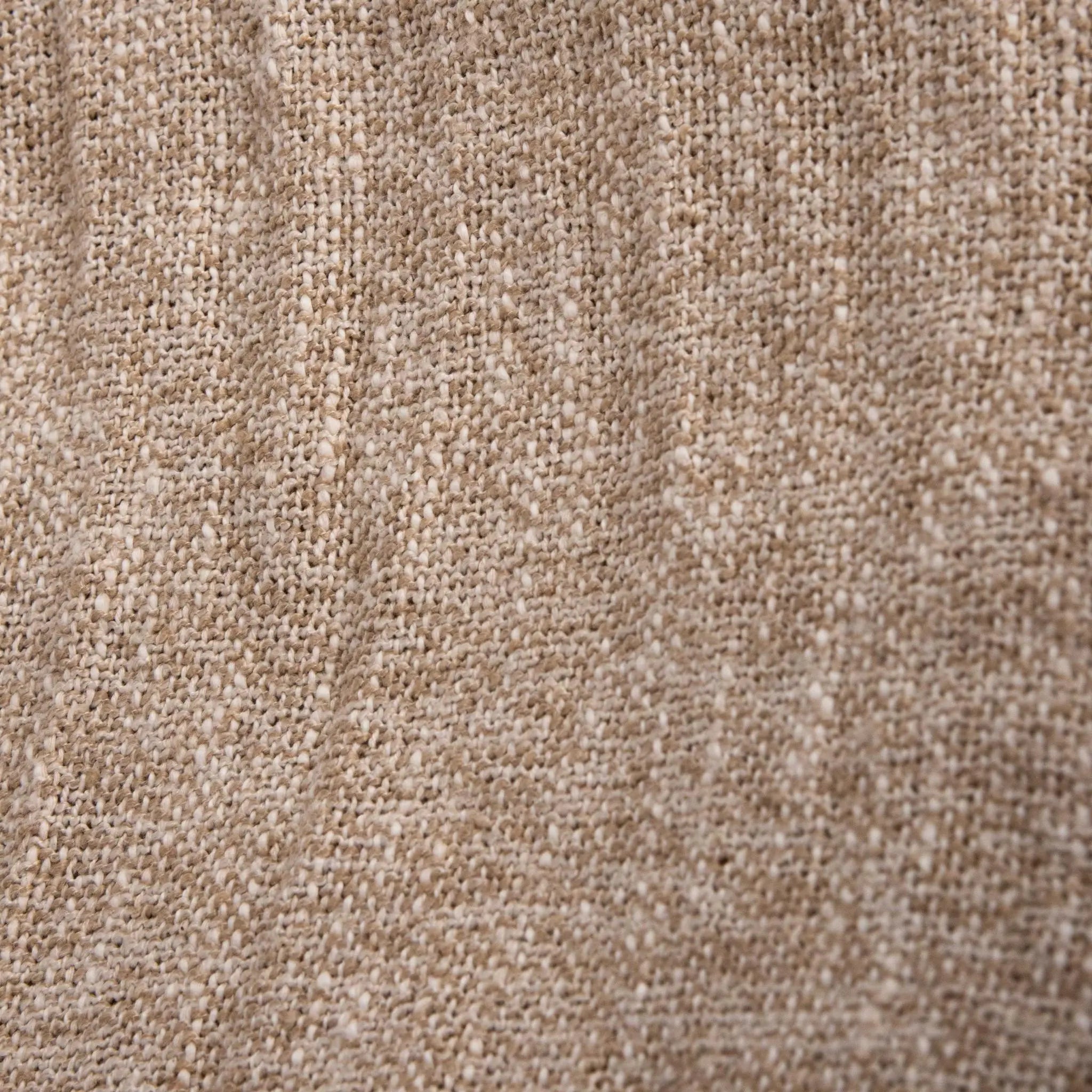 50" X 60" Natural Throw Blanket with Fringe Homeroots Home Decor