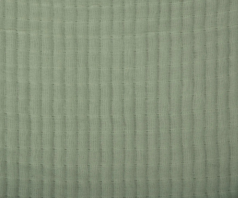 50" X 60" Sage Cotton Throw Blanket with Tassels Homeroots Home Decor