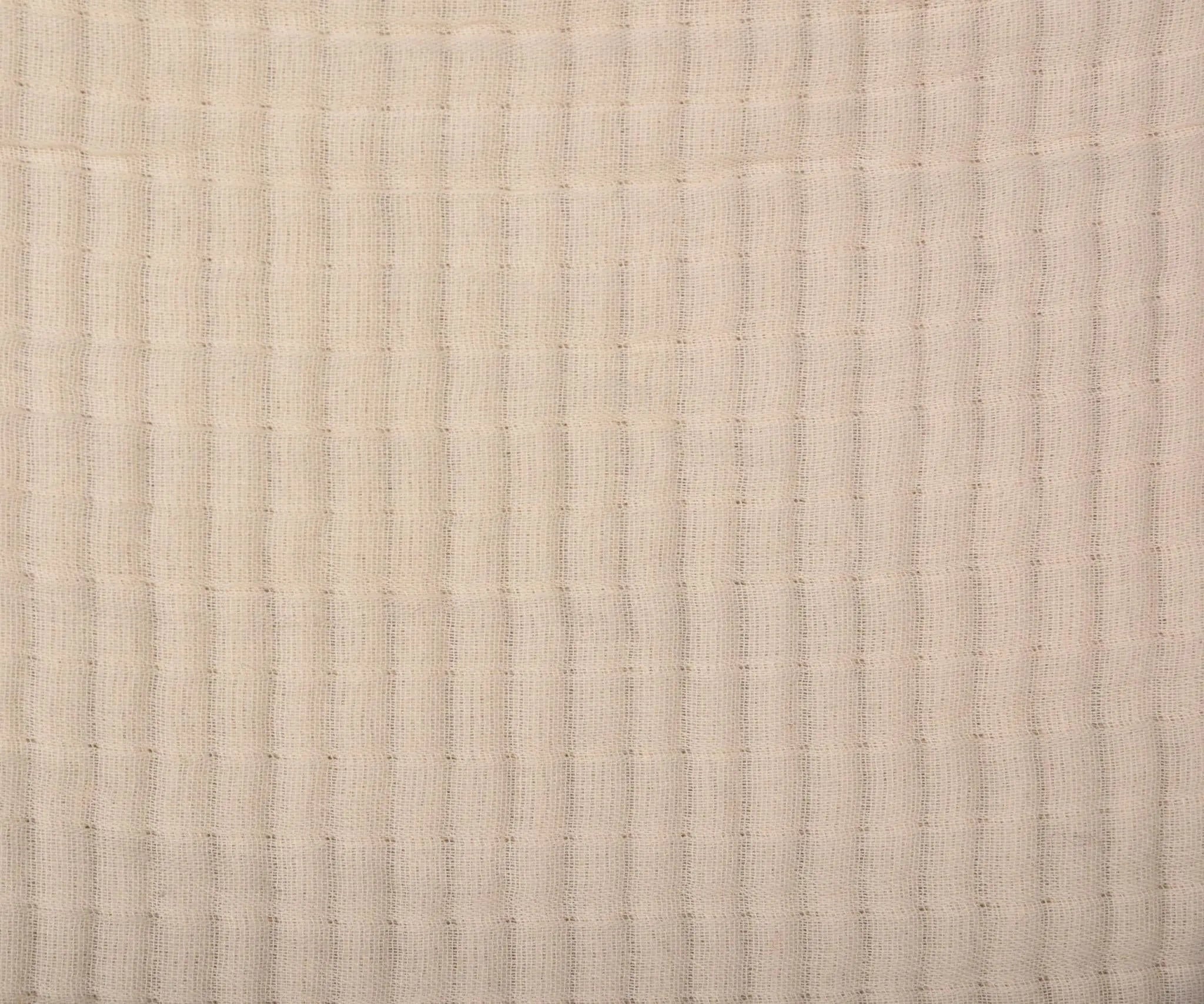 50" X 60" Vanilla Cotton Throw Blanket with Tassels Homeroots Home Decor