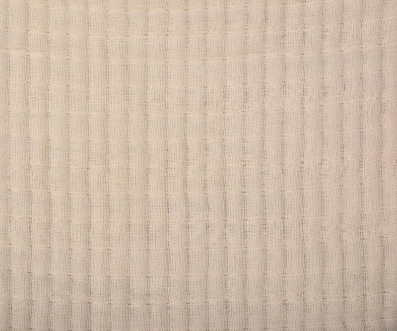 50" X 60" Vanilla Cotton Throw Blanket with Tassels Homeroots Home Decor