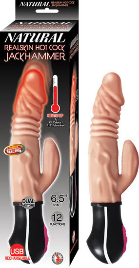 Natural Realskin Hot Cock Jackhammer - GreatEagleInc