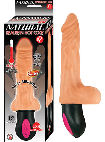 Natural Realskin Hot Cock #2 6.5 Flesh " - GreatEagleInc