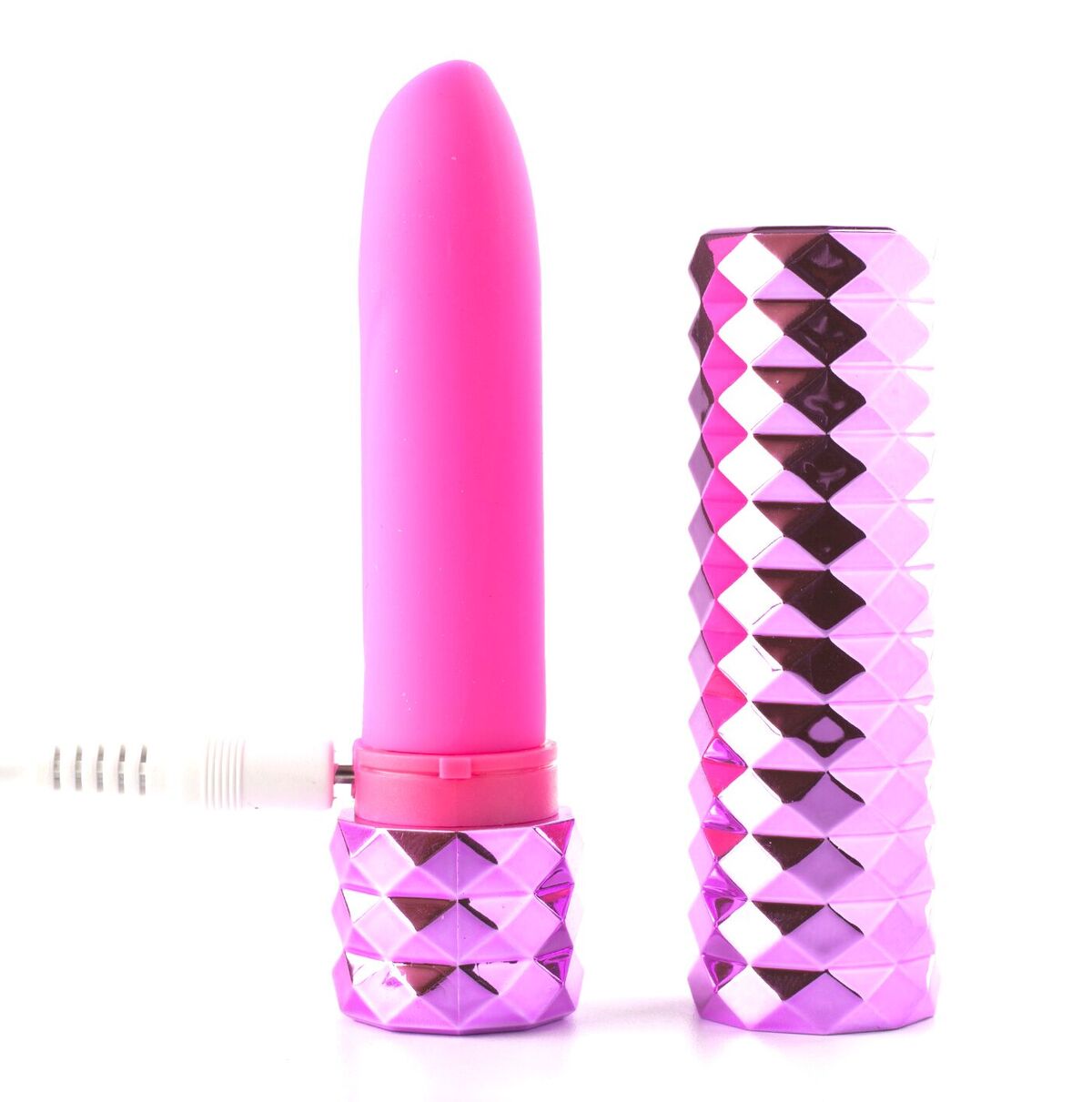 Roxie Maia Crystal Gem Lipstick Vibrator Pink