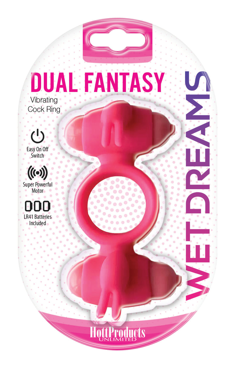 Wet Dreams Dual Fantasy Dual Cock Ring W/ Dual Motors - GreatEagleInc