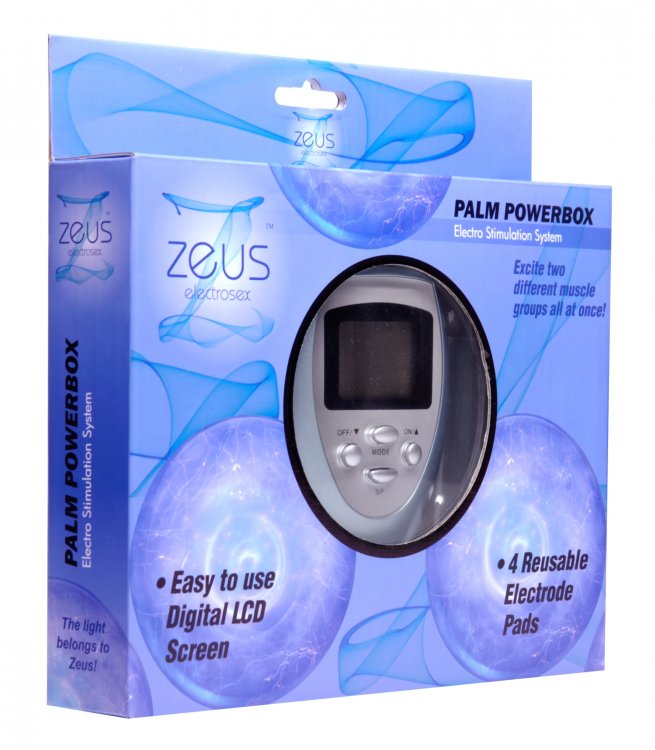 Zeus Electrosex 6 Mode Palm Powerbox With Pads - GreatEagleInc