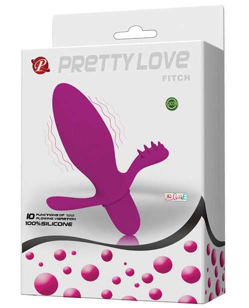 Pretty Love Fitch Anal Vibrator Fuschia - GreatEagleInc