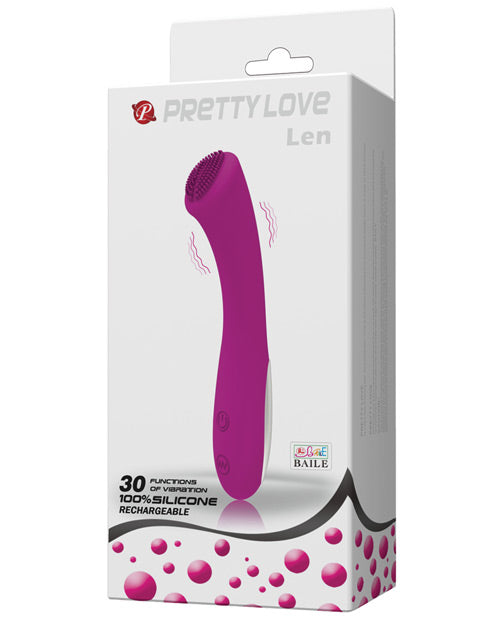 Pretty Love Len Rechargeable Wand - 30 Function Purple - GreatEagleInc