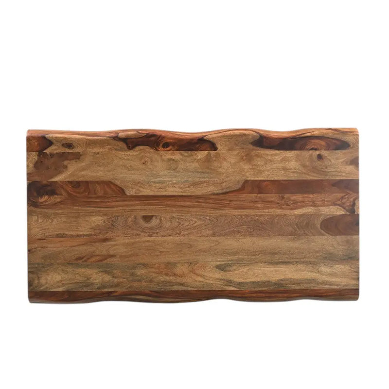 51" Brown Solid Wood Live Edge Coffee Table Homeroots Living Room