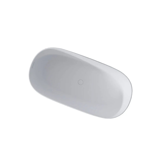 51" White Acrylic Oval Bath Tub Homeroots Bed & Bath