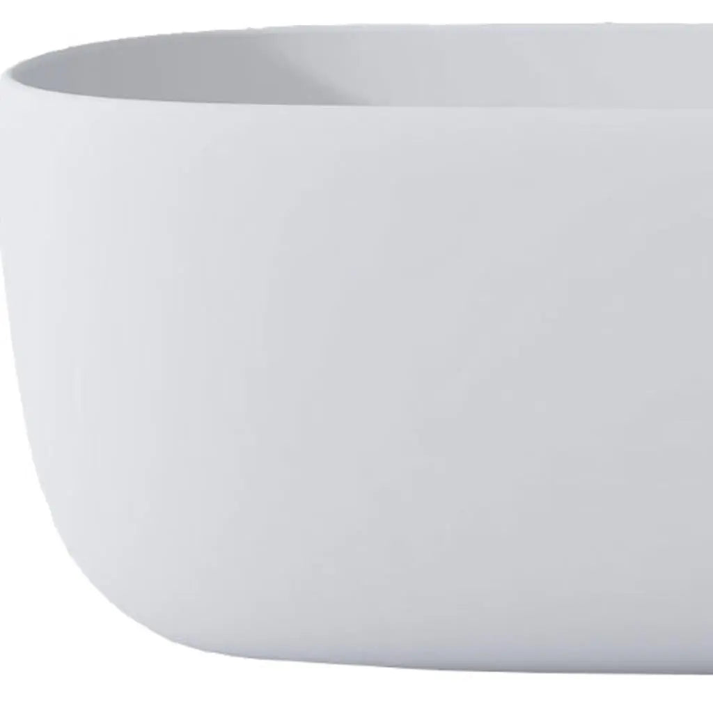 51" White Acrylic Oval Bath Tub Homeroots Bed & Bath