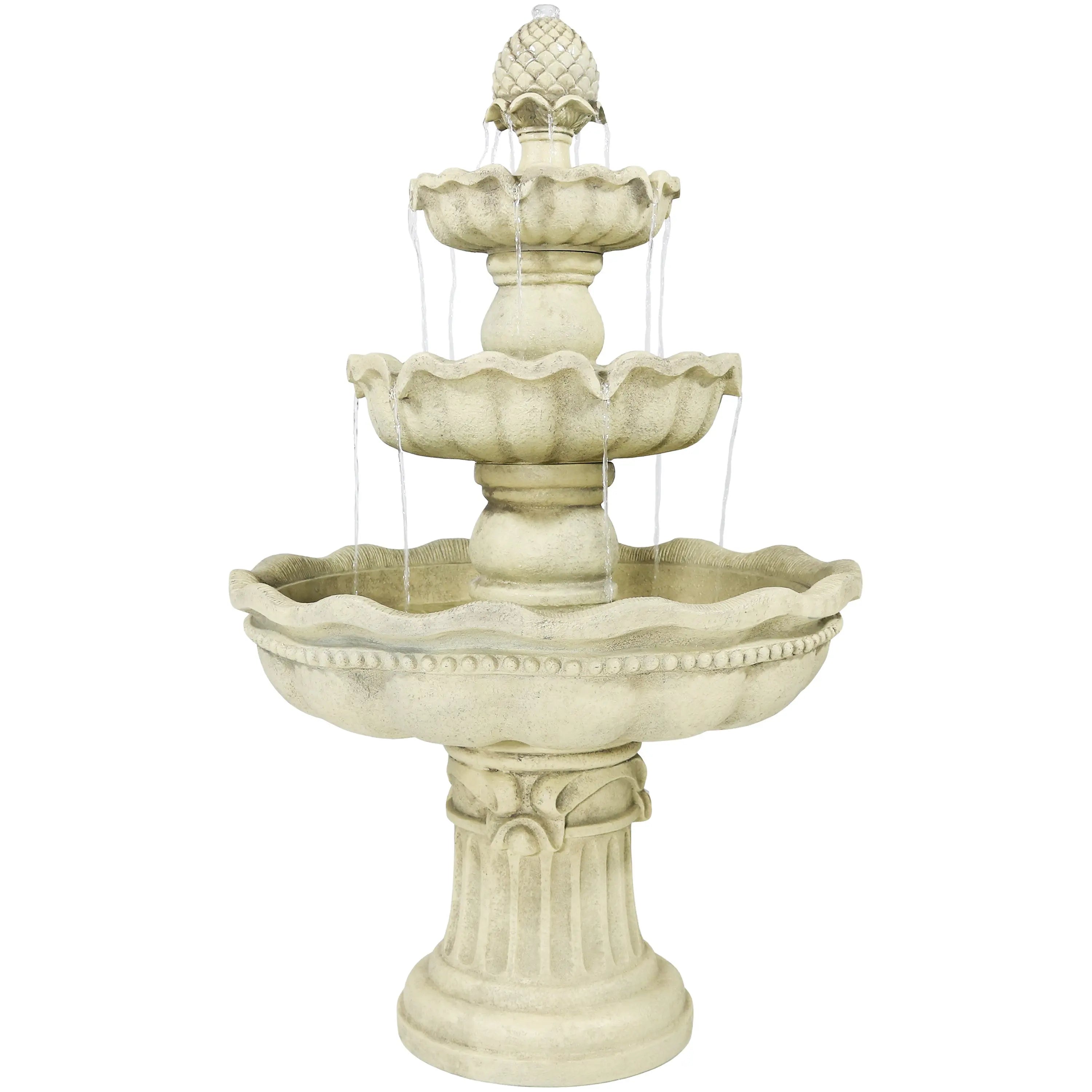 51" White Polyresin Garden Art Homeroots Outdoor