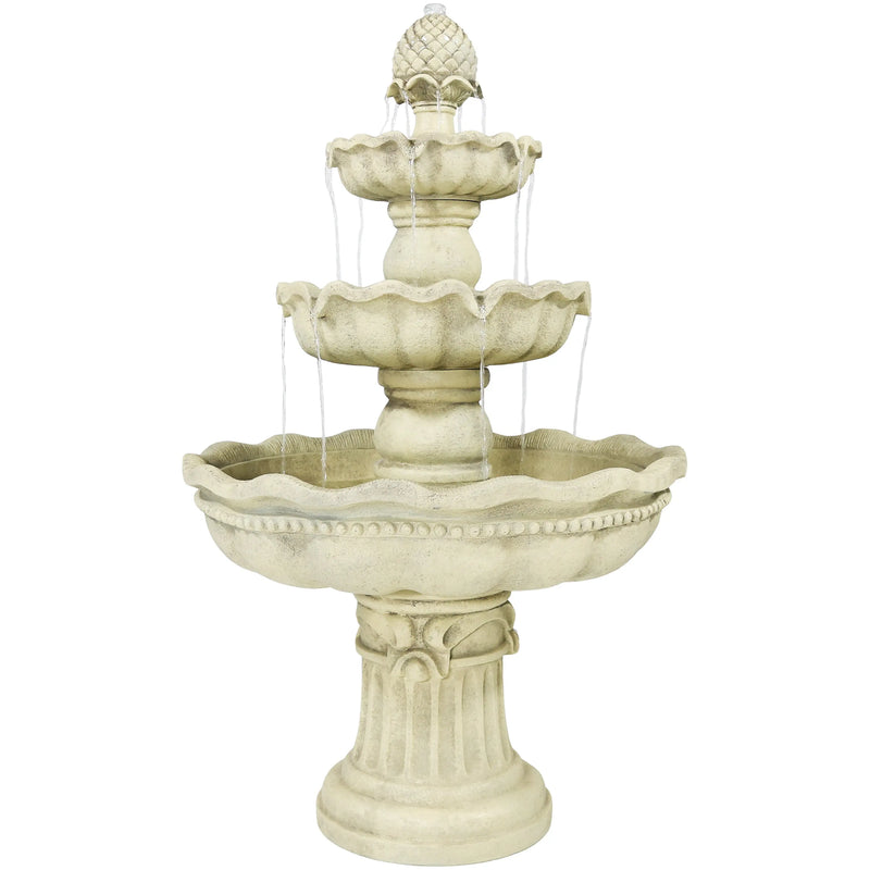 51" White Polyresin Garden Art Homeroots Outdoor