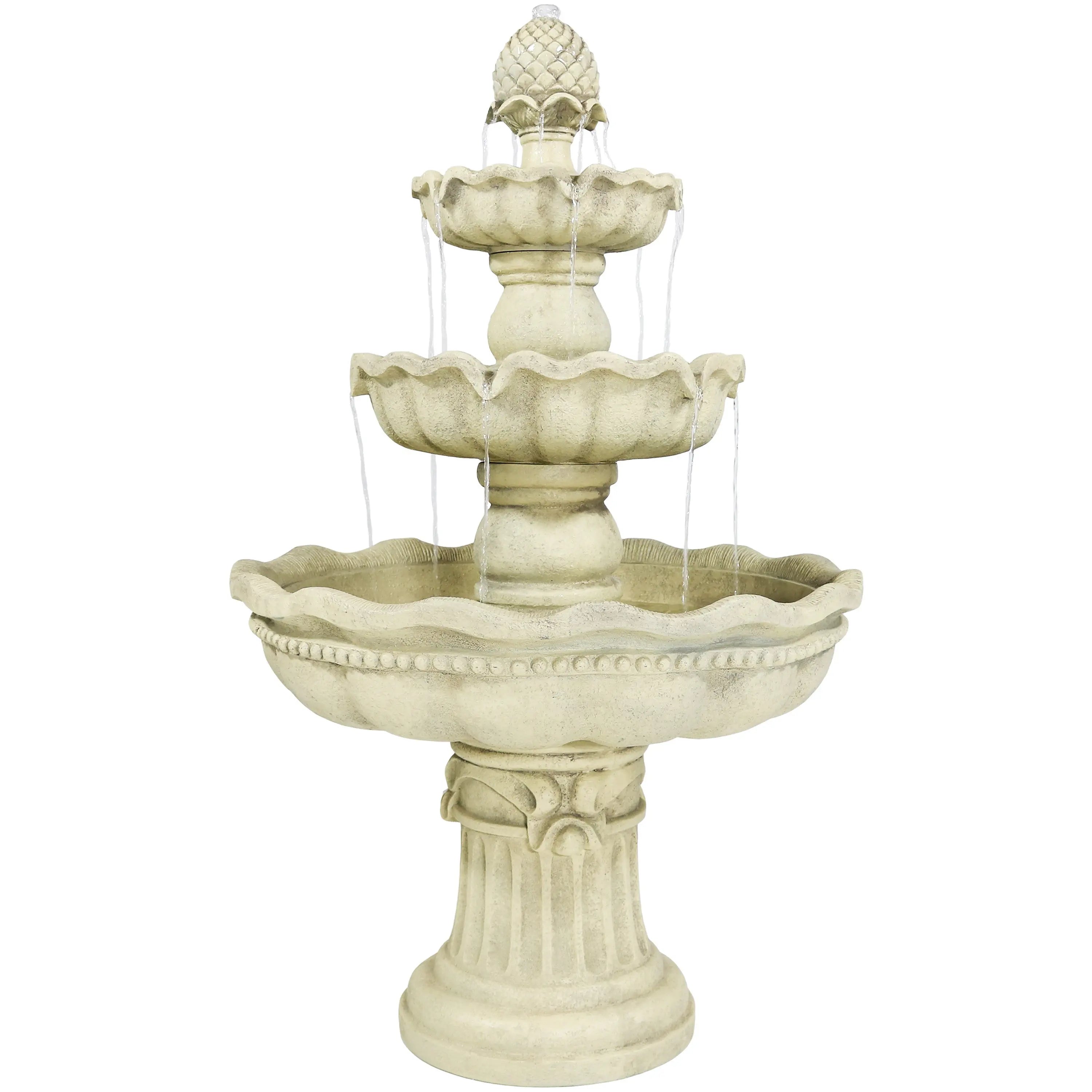 51" White Polyresin Garden Art Homeroots Outdoor