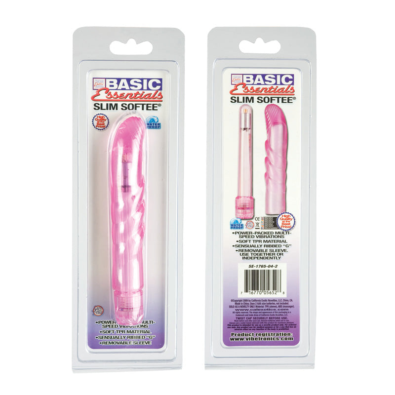 Basic Essentials Slim Softee - Pink - Adult Products