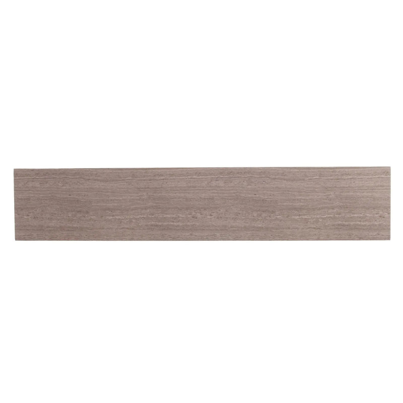 52" Taupe and Gray Faux Stone Frame Console Table Homeroots Living Room