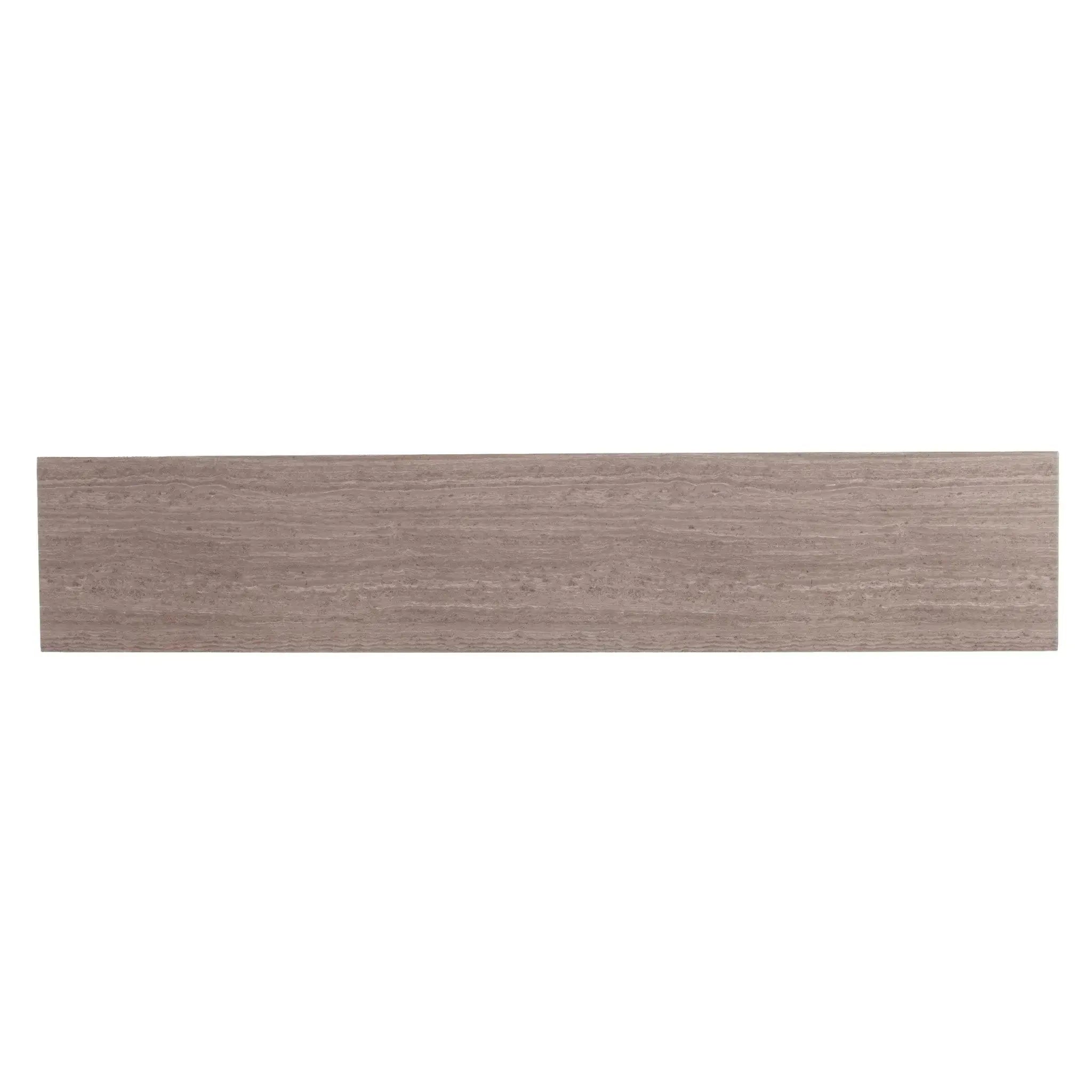 52" Taupe and Gray Faux Stone Frame Console Table Homeroots Living Room