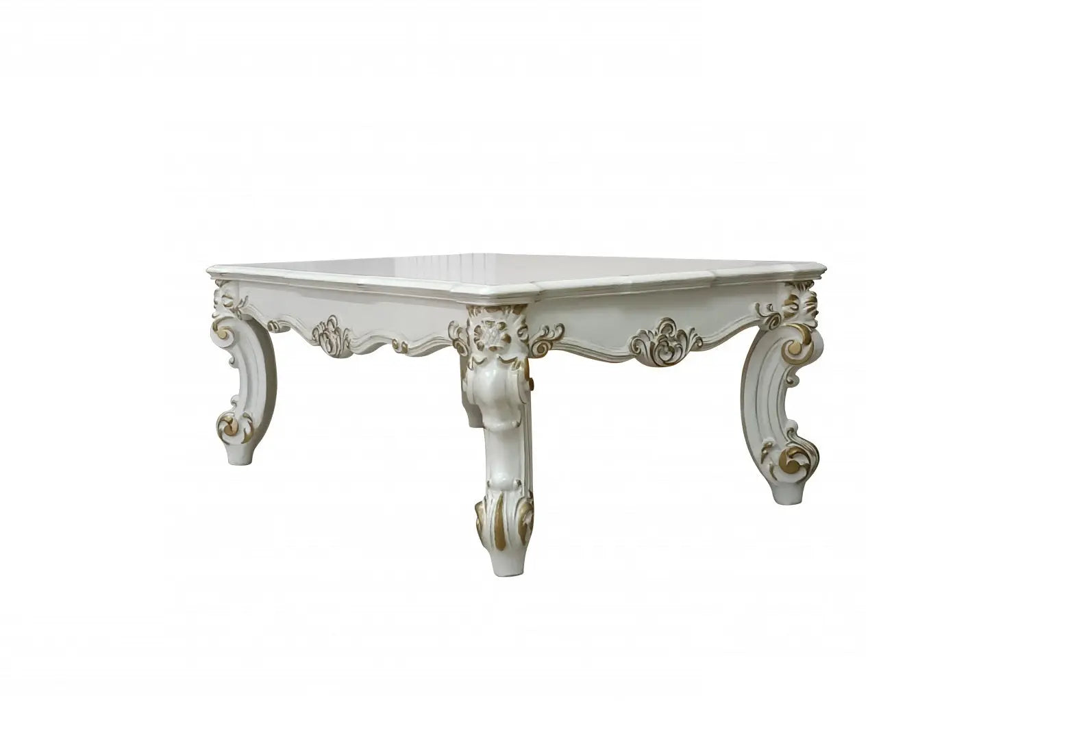 53" Pearl Wood Coffee Table Homeroots Living Room