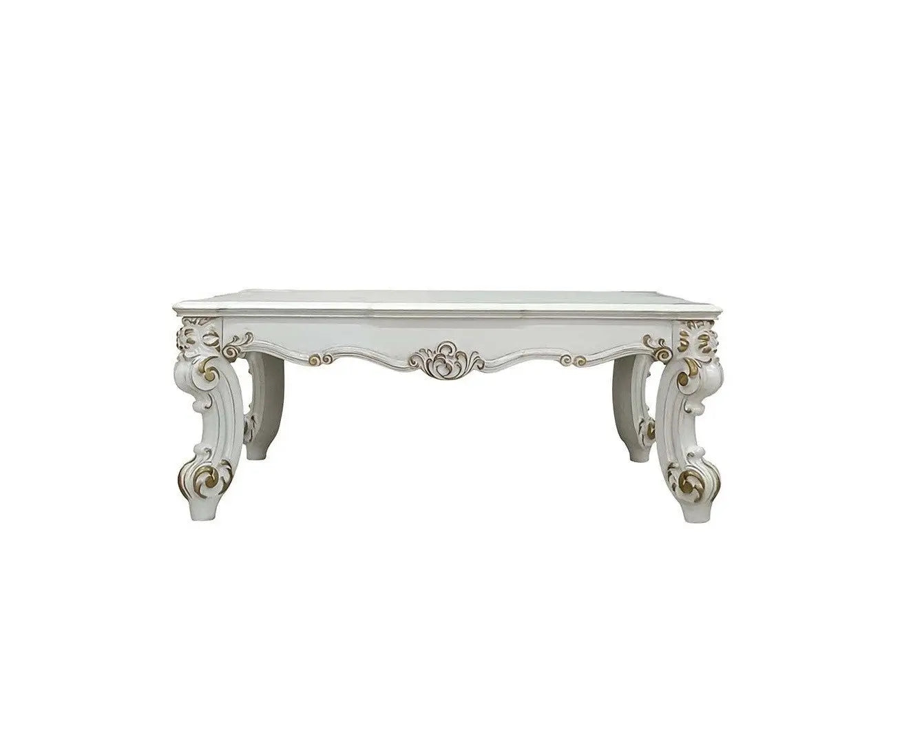 53" Pearl Wood Coffee Table Homeroots Living Room