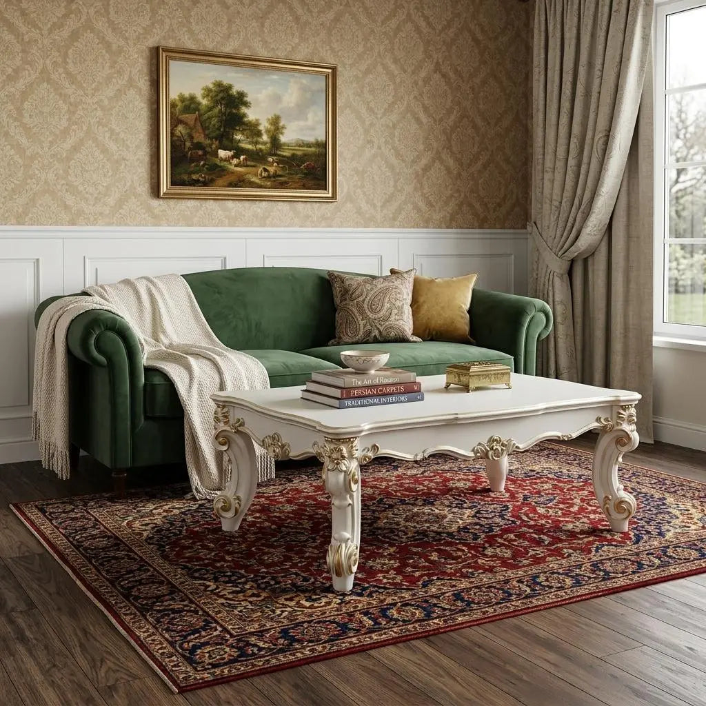 53" Pearl Wood Coffee Table Homeroots Living Room