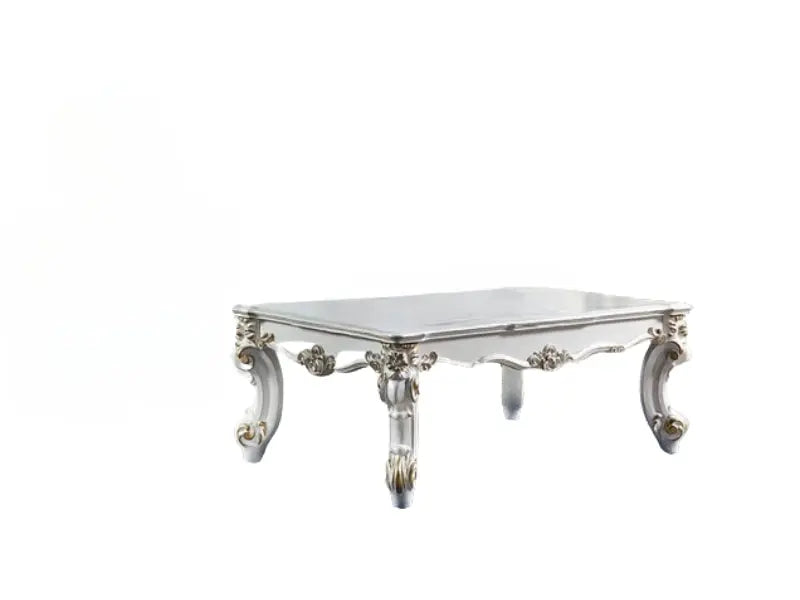 53" Pearl Wood Coffee Table Homeroots Living Room