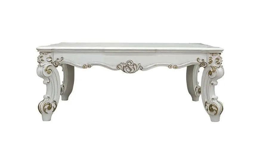 53" Pearl Wood Coffee Table Homeroots Living Room