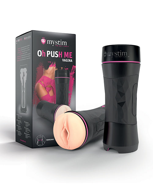 Mystim Oh-pushme Vagina - Black - GreatEagleInc