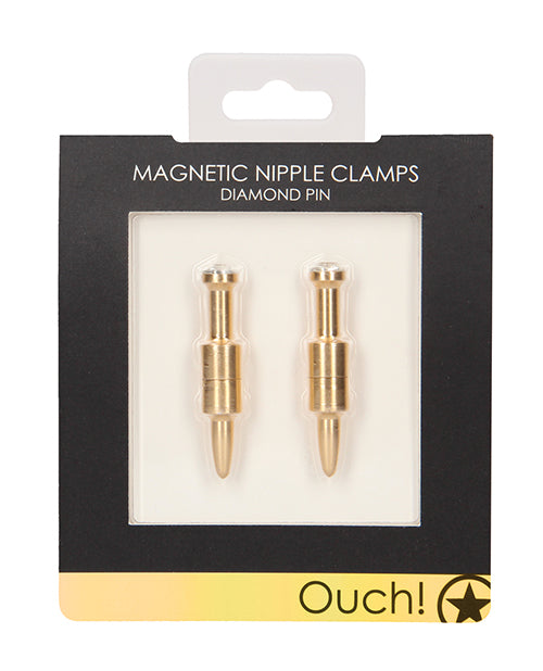 Shots Ouch Diamond Pin Magnetic Nipple Clamps - GreatEagleInc