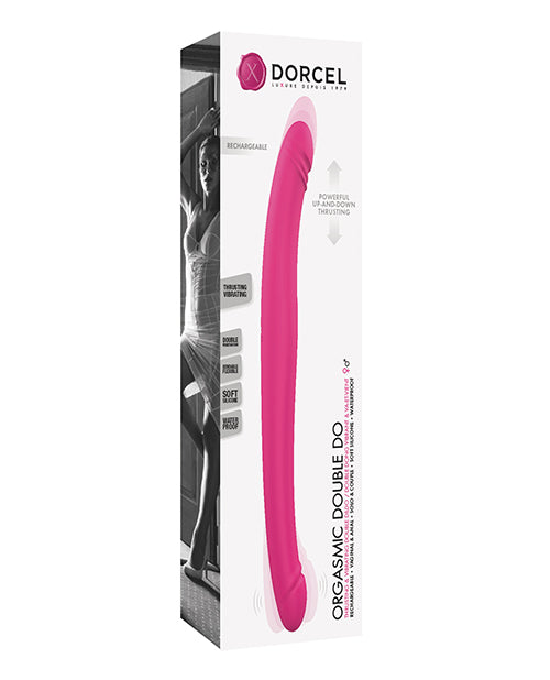 Dorcel Orgasmic Double Do 16.5" Thrusting Dong - Pink - GreatEagleInc