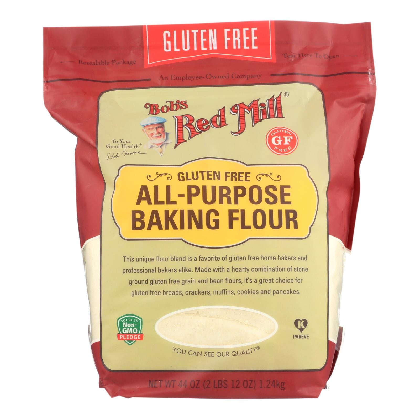 Bob's Red Mill - Baking Flour All Purpose - Case Of 4-44 Oz - GreatEagleInc