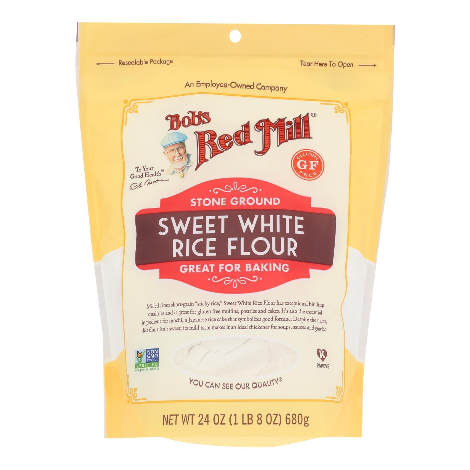 Bob's Red Mill - Rice Flour Sweet Whte Gluten Free - Case Of 4 - 24 Oz - GreatEagleInc