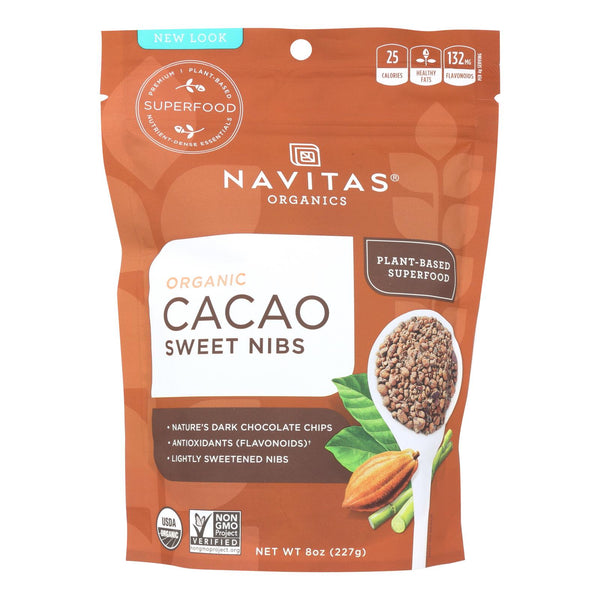 Navitas Naturals - Cacao Nibs Organic Sweetened - 8 Oz - GreatEagleInc