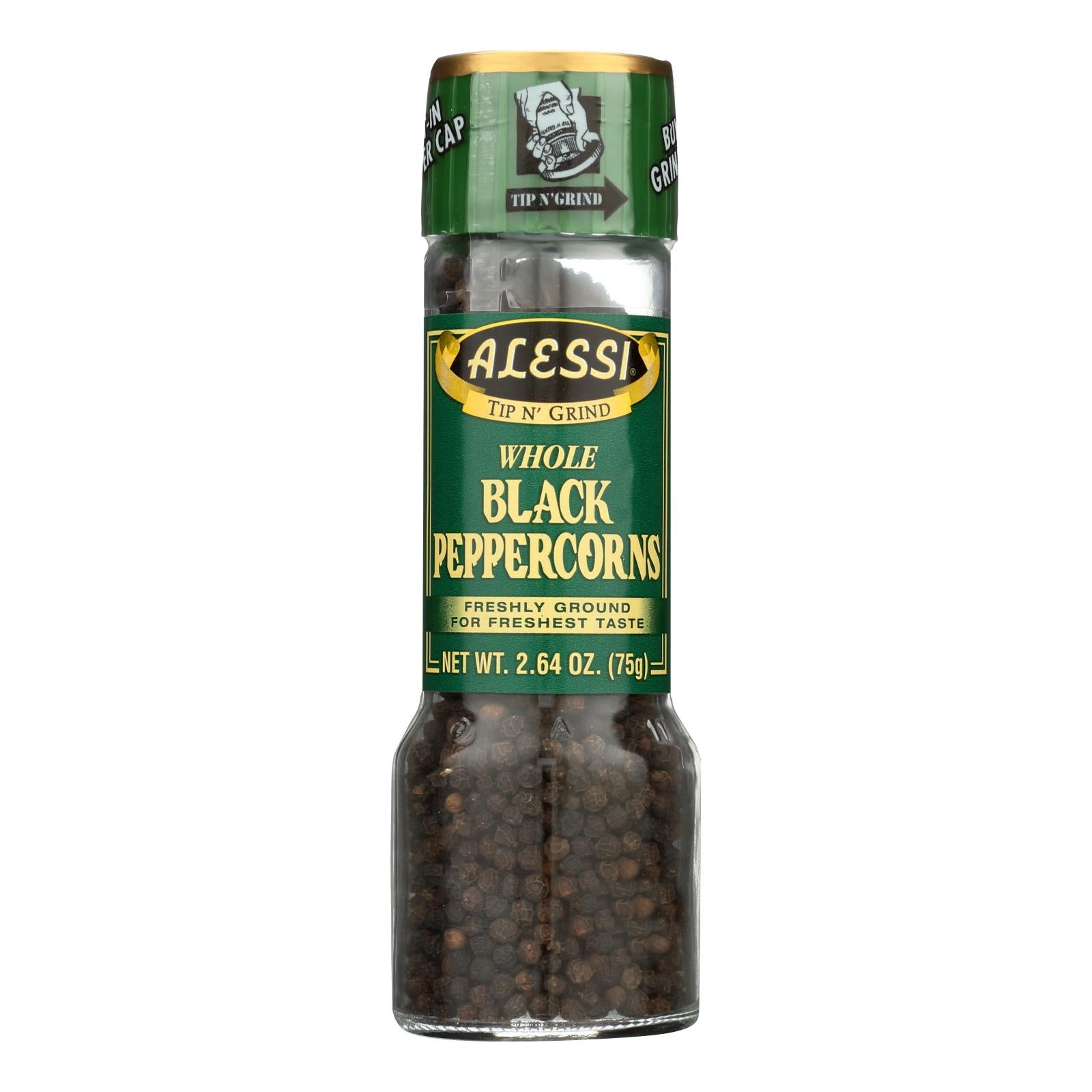 Alessi - Grinder - Whole Black Peppercorns - Large - 2.64 Oz - GreatEagleInc