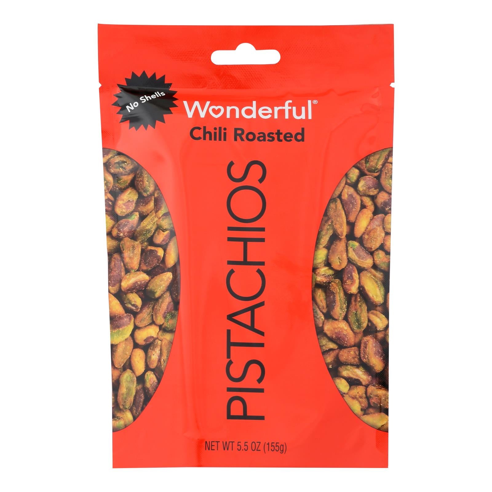 Wonderful Pistachios - Pistachios Chili No Shell - Case Of 10 - 5.5 Oz - GreatEagleInc