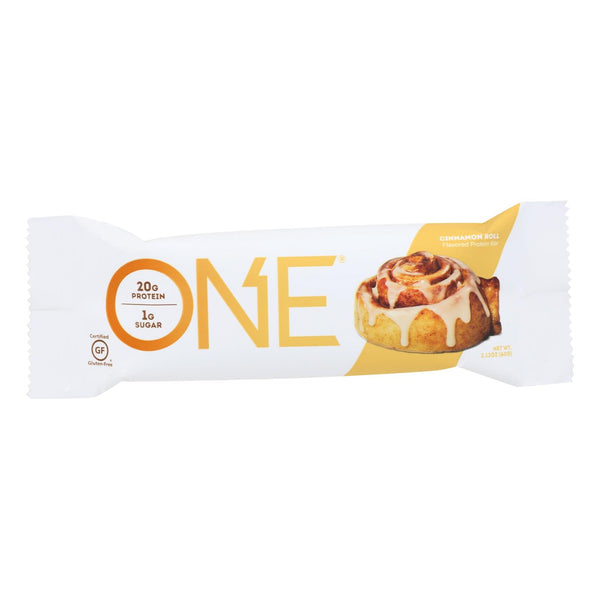 One Cinnamon Roll Protein Bar  - Case Of 12 - 60 Grm - GreatEagleInc