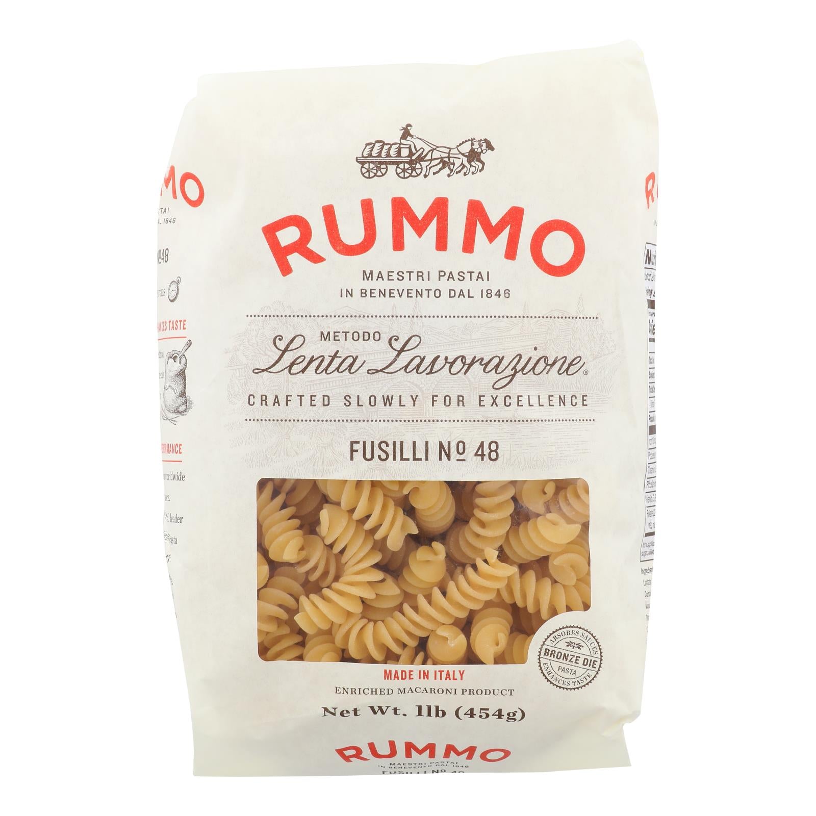 Rummo - Pasta Fusilli - Case Of 12-16 Oz - GreatEagleInc