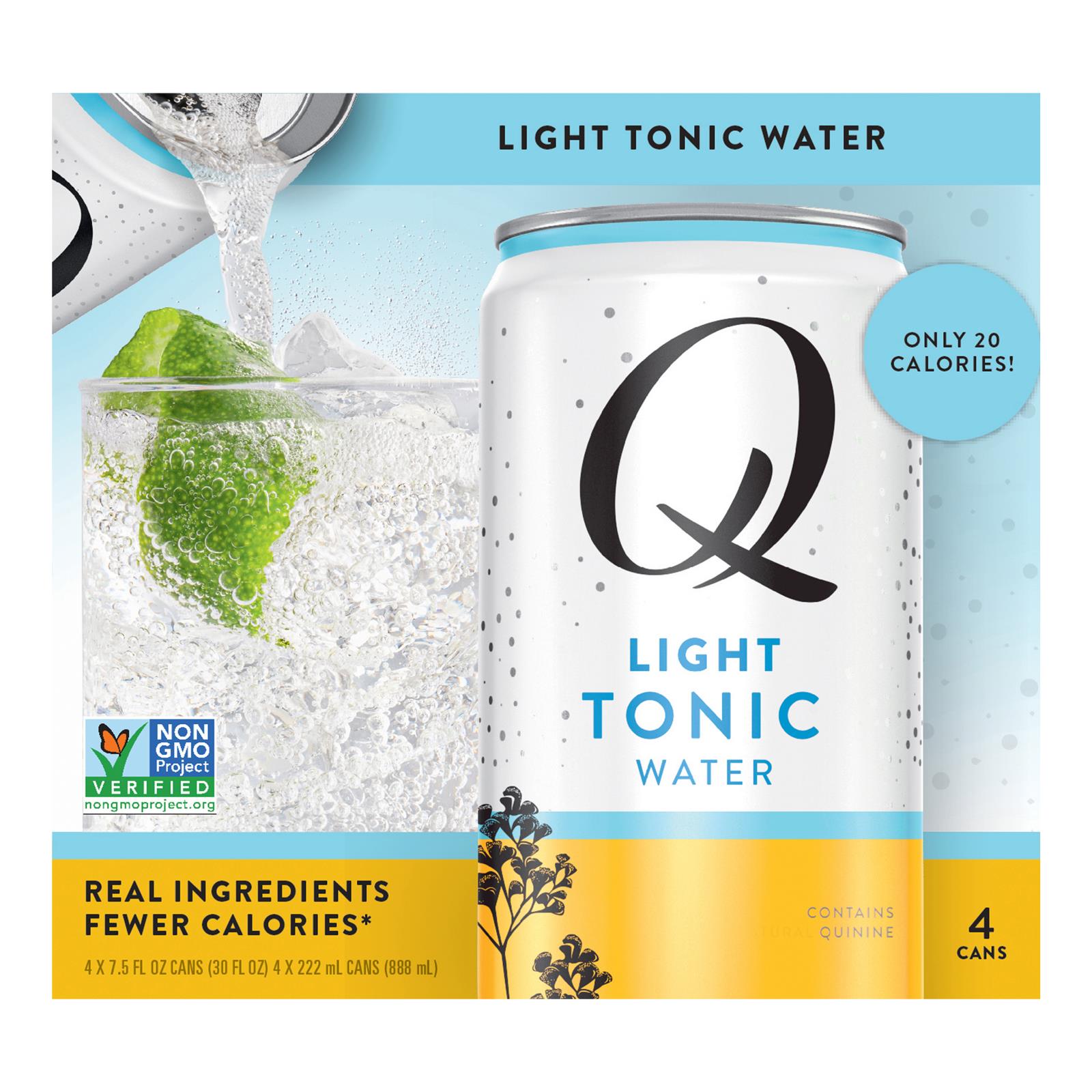 Q Drinks - Tonic Water Light - Case Of 6 - 4/7.5 Fz - GreatEagleInc