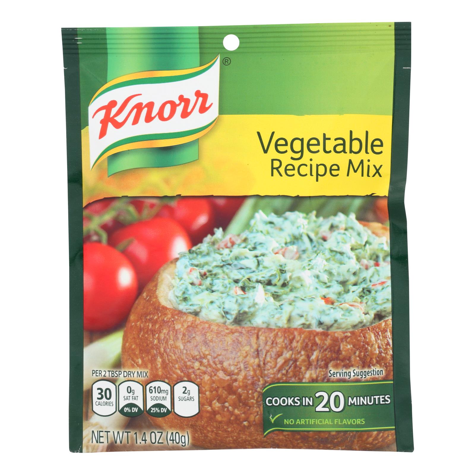 Knorr Recipe Mixes - Vegetable - Case Of 12 - 1.4 Oz. - GreatEagleInc