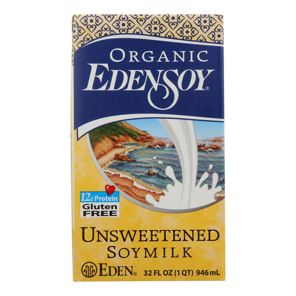 Eden Foods Organic Unsweetened Soymilk - Case Of 12 - 32 Fl Oz. - GreatEagleInc