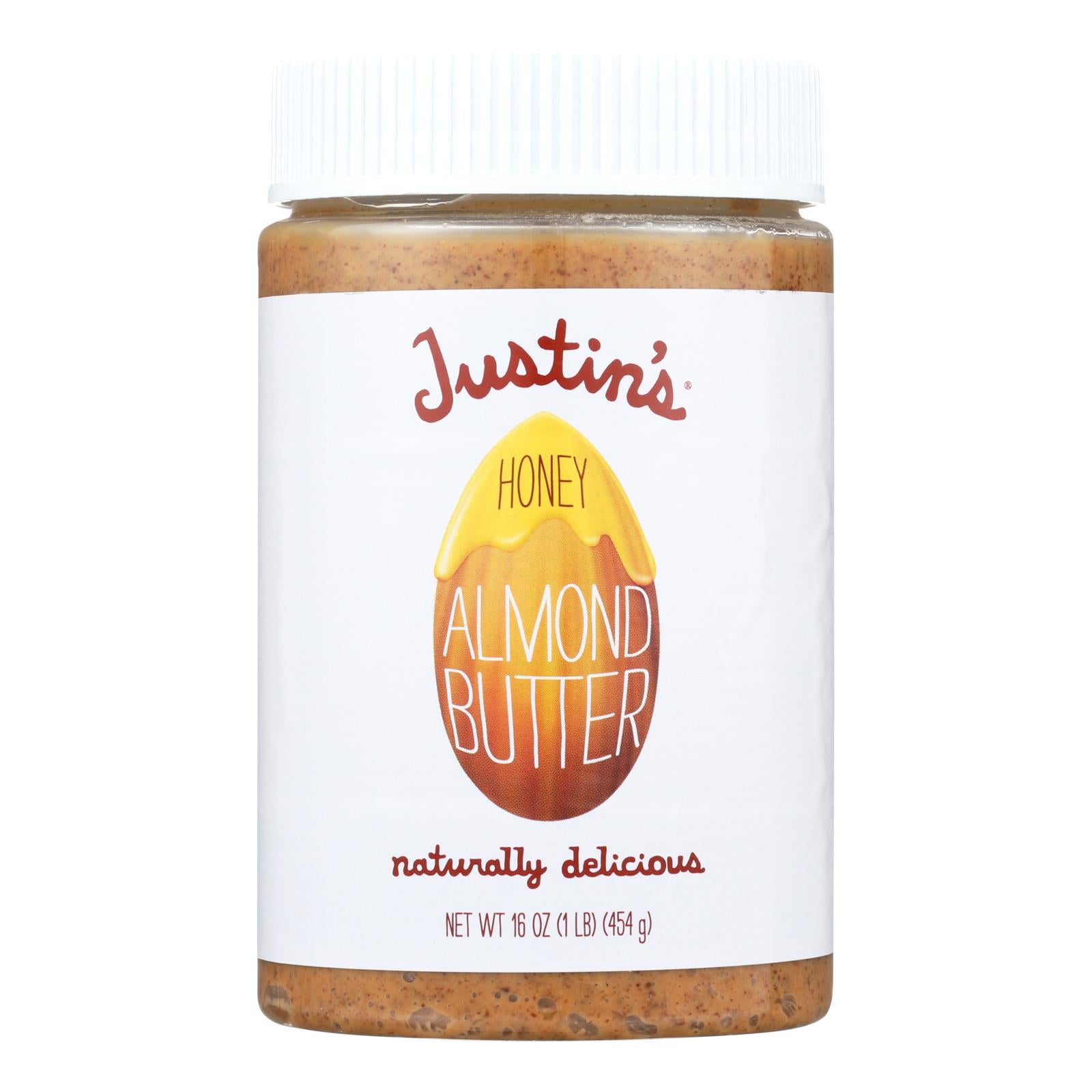 Justin's Nut Butter Almond Butter - Honey - Case Of 6 - 16 Oz. - GreatEagleInc