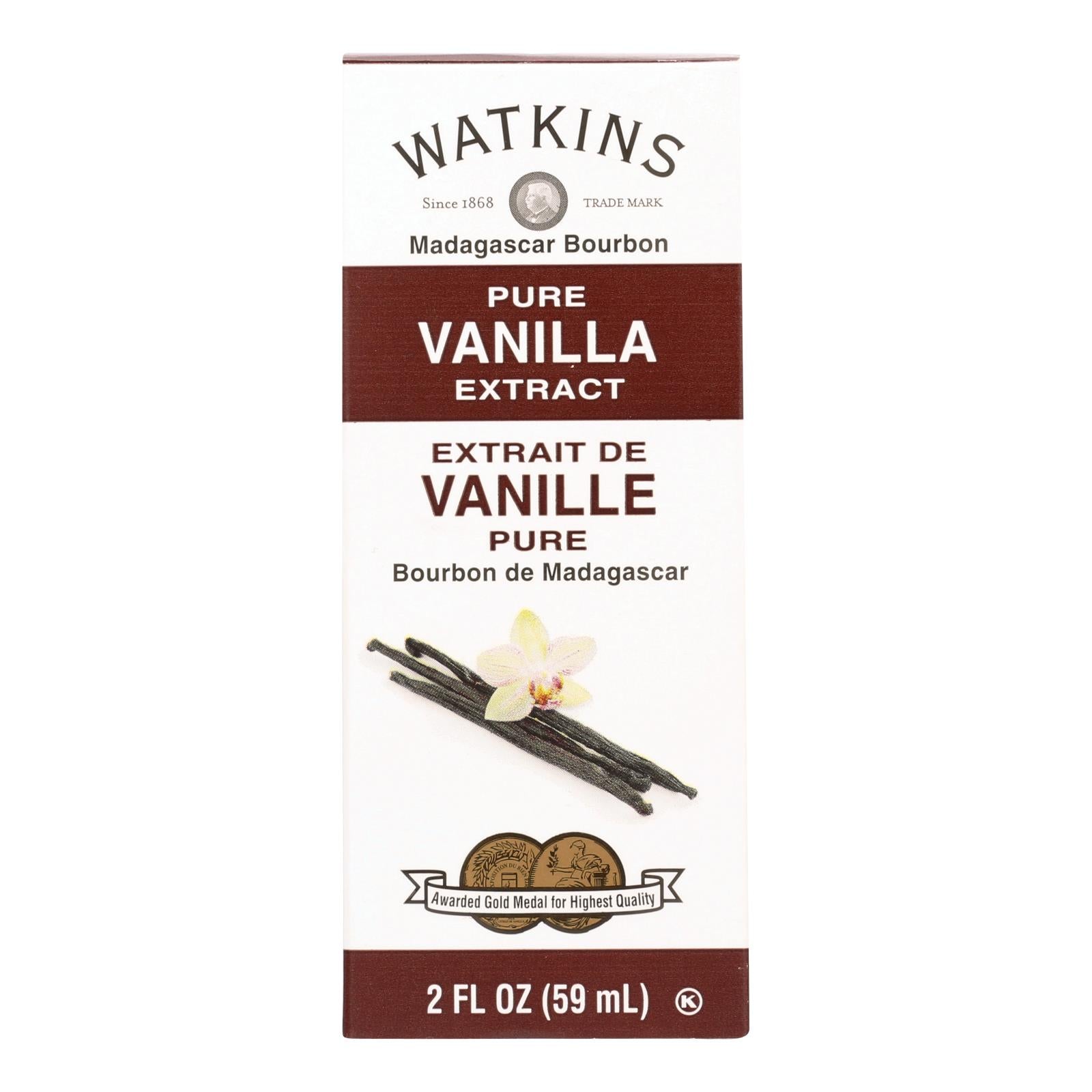 Watkins Madagascar Bourbon Pure Vanilla Extract  - 1 Each - 2 Fz - GreatEagleInc