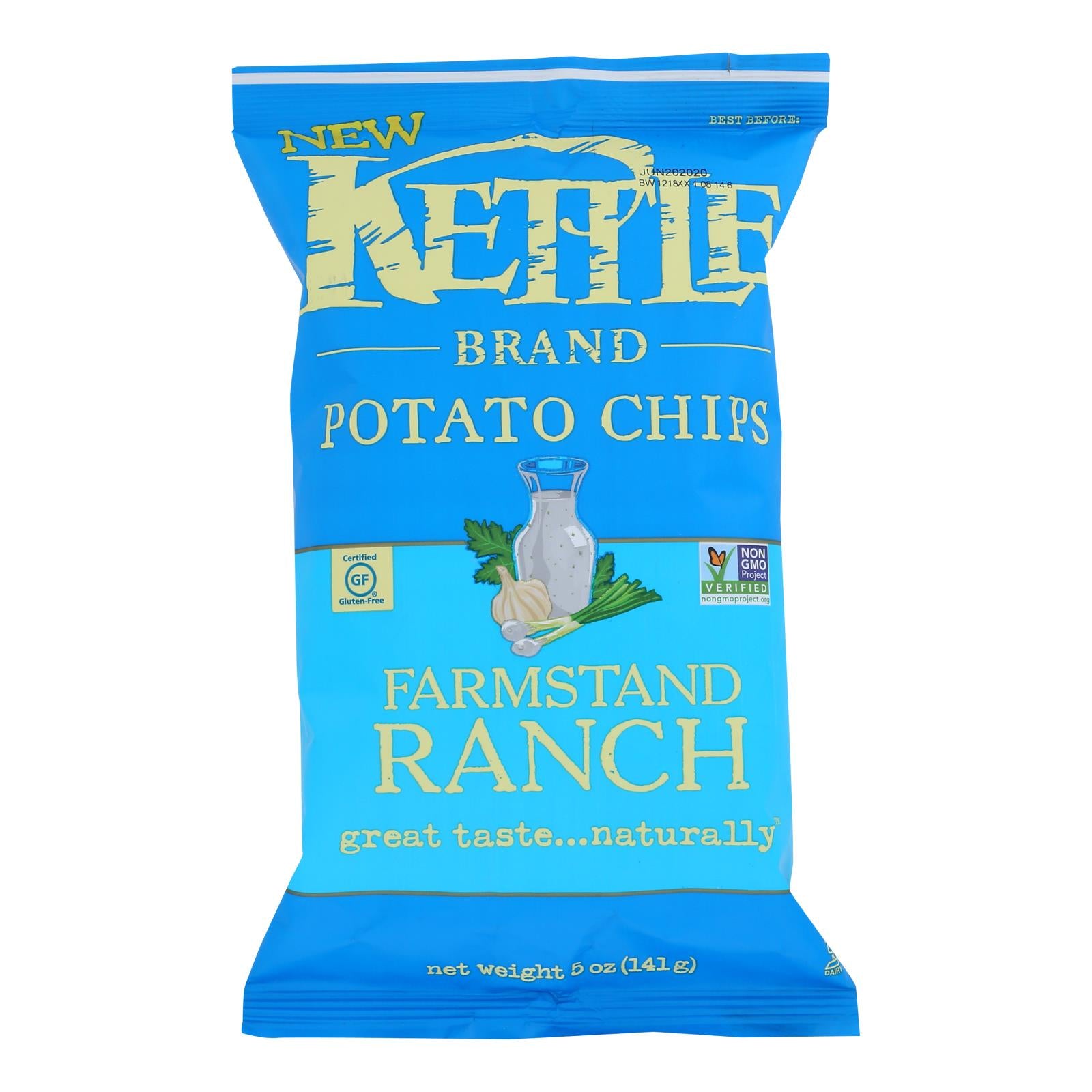 Kettle Brand - Chips Farmstand Ranch - Case Of 15 - 5 Oz - GreatEagleInc