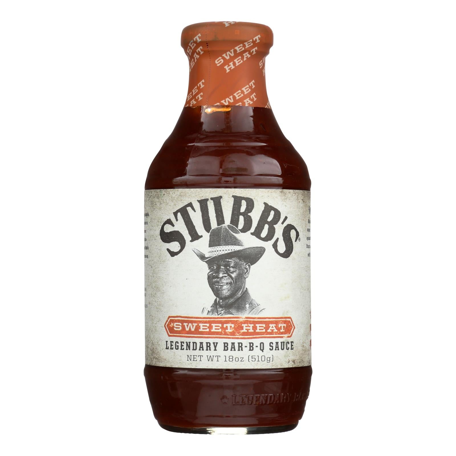 Stubb's Bbq Sauce - Sweet Heat - Case Of 6 - 18 Oz. - GreatEagleInc