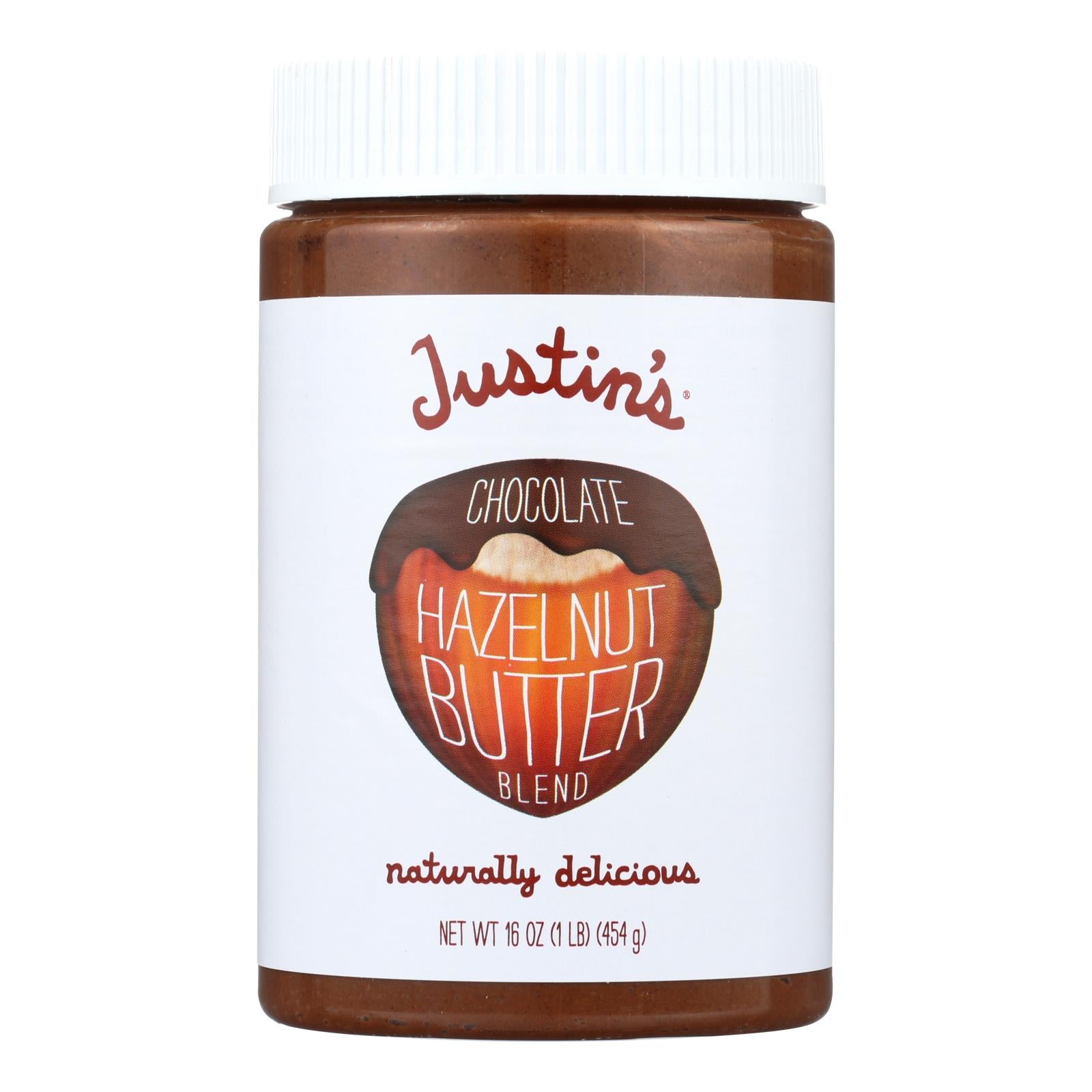 Justin's Nut Butter Hazelnut Butter - Chocolate - Case Of 6 - 16 Oz. - GreatEagleInc