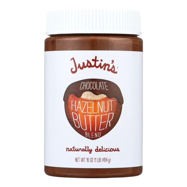 Justin's Nut Butter Hazelnut Butter - Chocolate - Case Of 6 - 16 Oz. - GreatEagleInc
