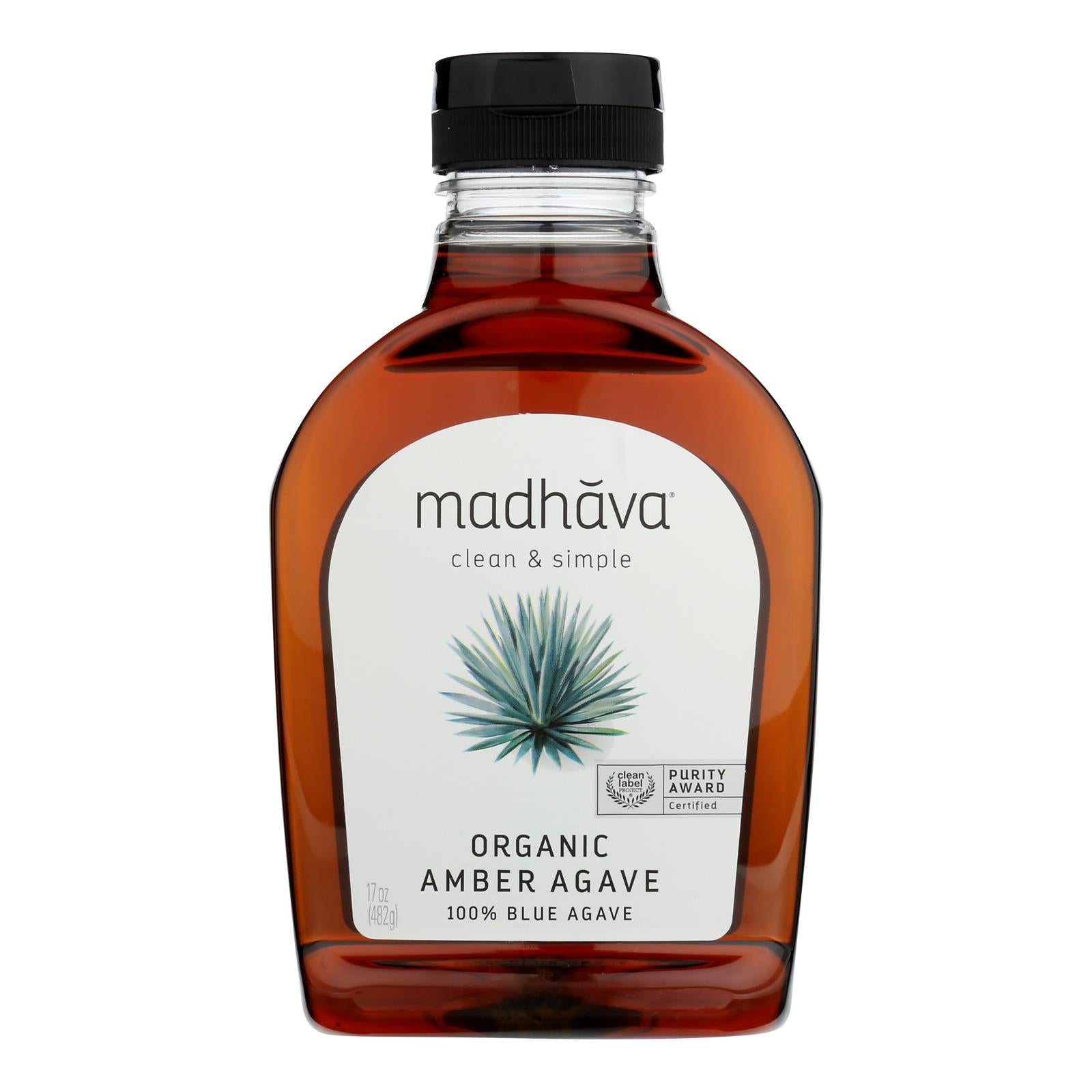 Madhava Honey - Agave Nectar Raw Ambr - Case Of 6 - 17 Oz - GreatEagleInc