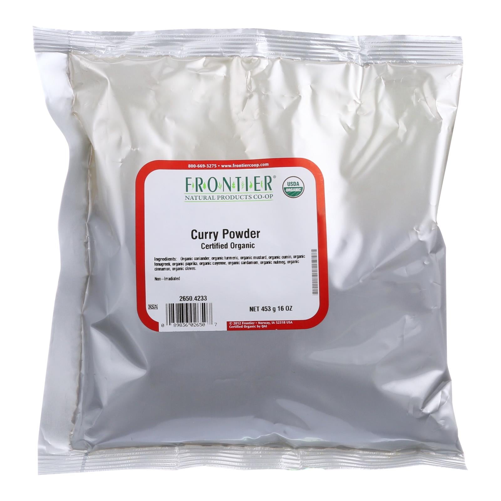Frontier Herb Curry Powder Seasoning Blend Organic - Single Bulk Item - 1lb - GreatEagleInc